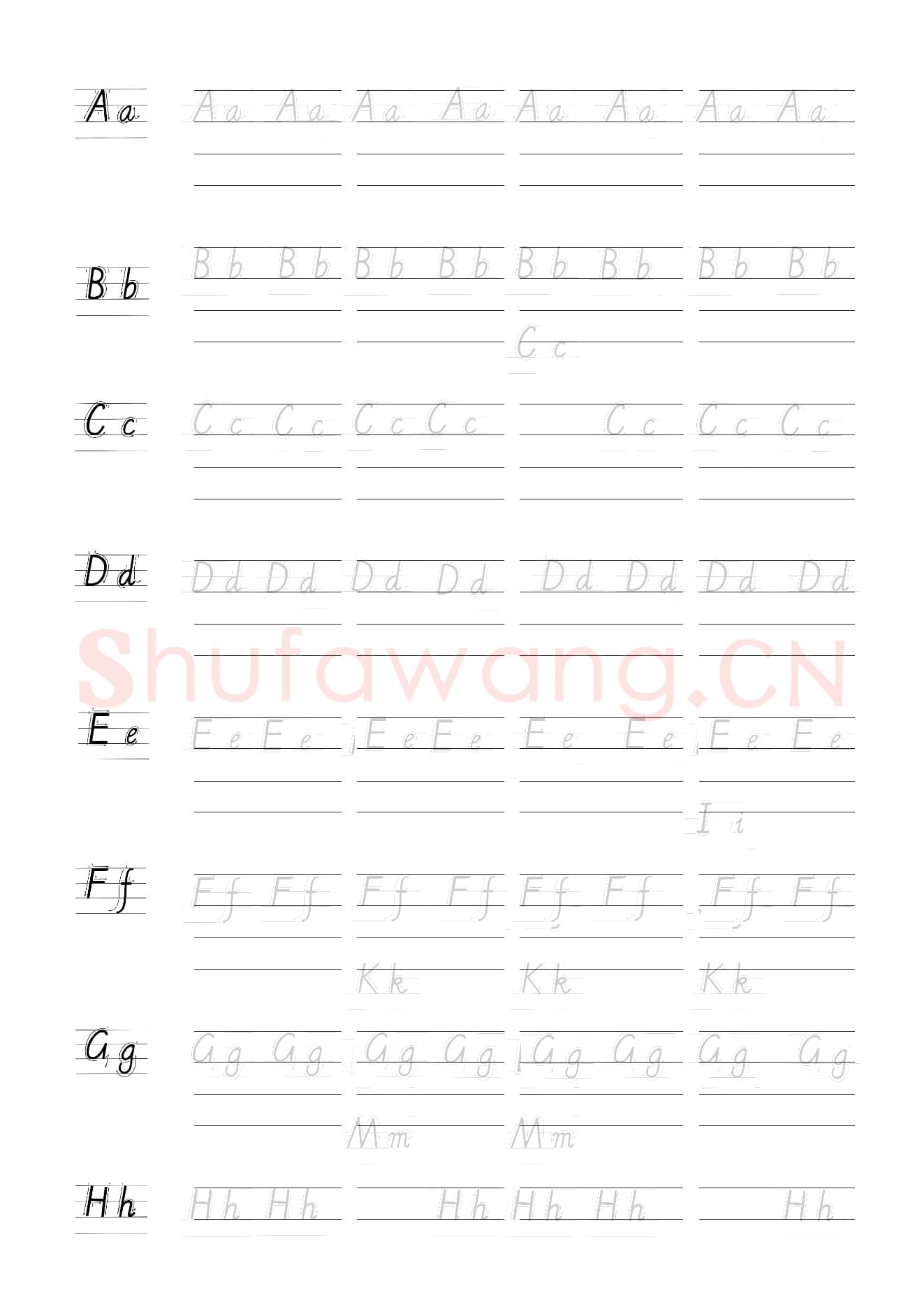 小学生英语专用字帖：英文字母临摹字帖.jpeg