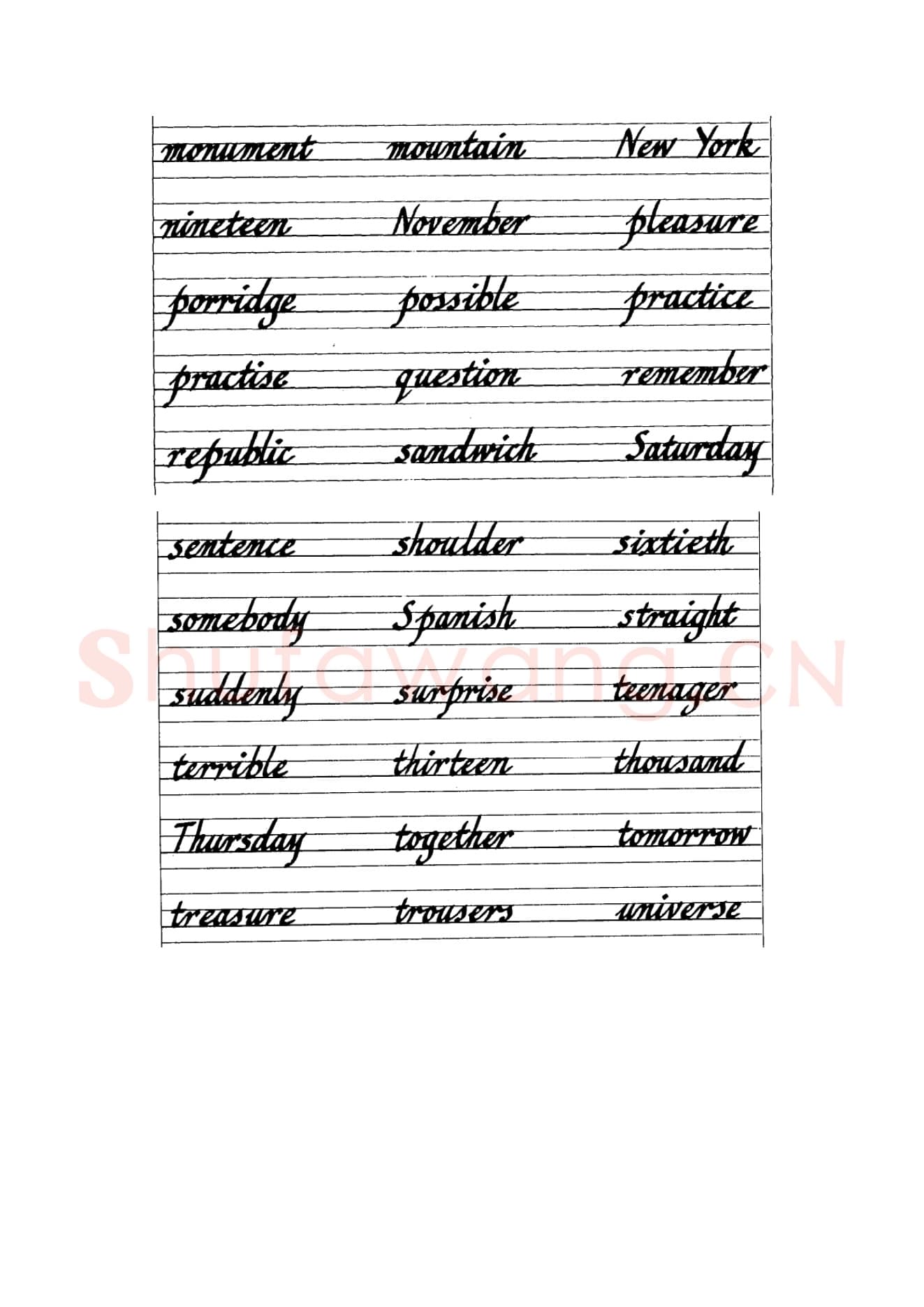 英文字母练习字帖：英文书法手写字帖.jpeg