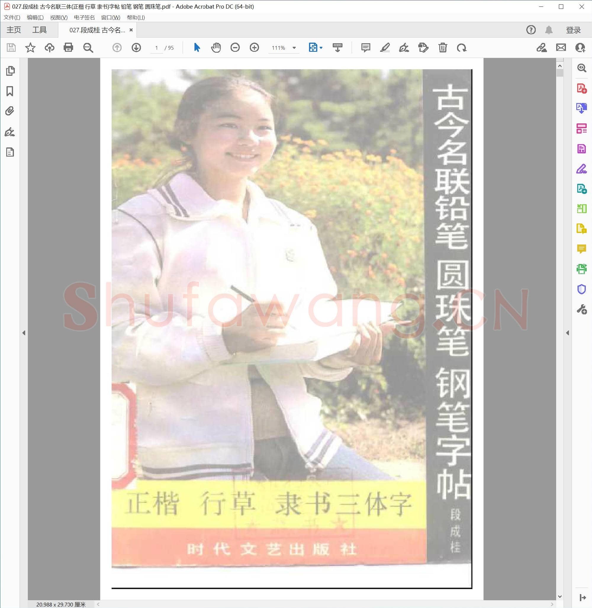 段成桂 古今名联三体(正楷 行草 隶书)字帖 铅笔 钢笔 圆珠笔