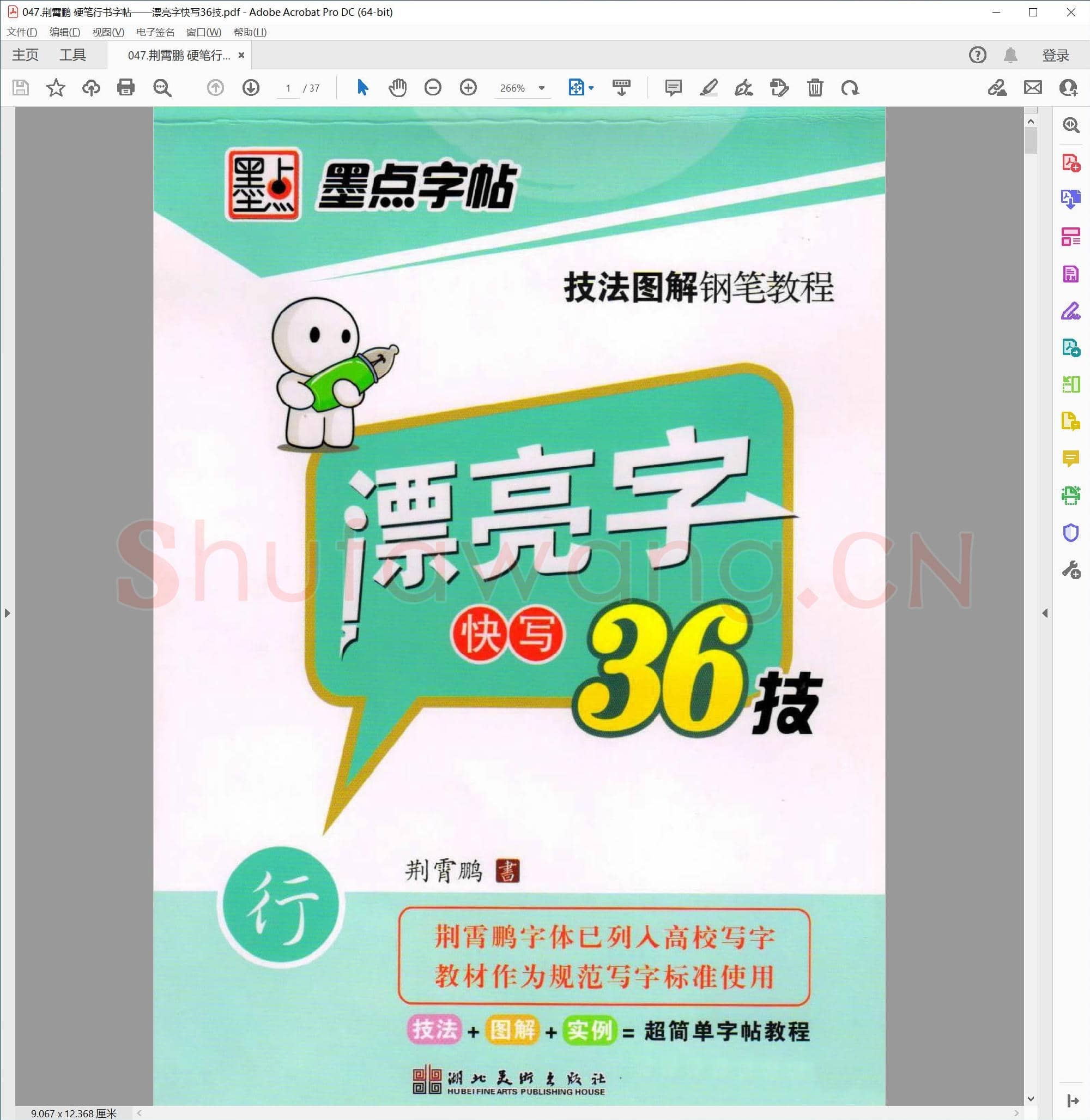 荆霄鹏 硬笔行书字帖 漂亮字快写36技