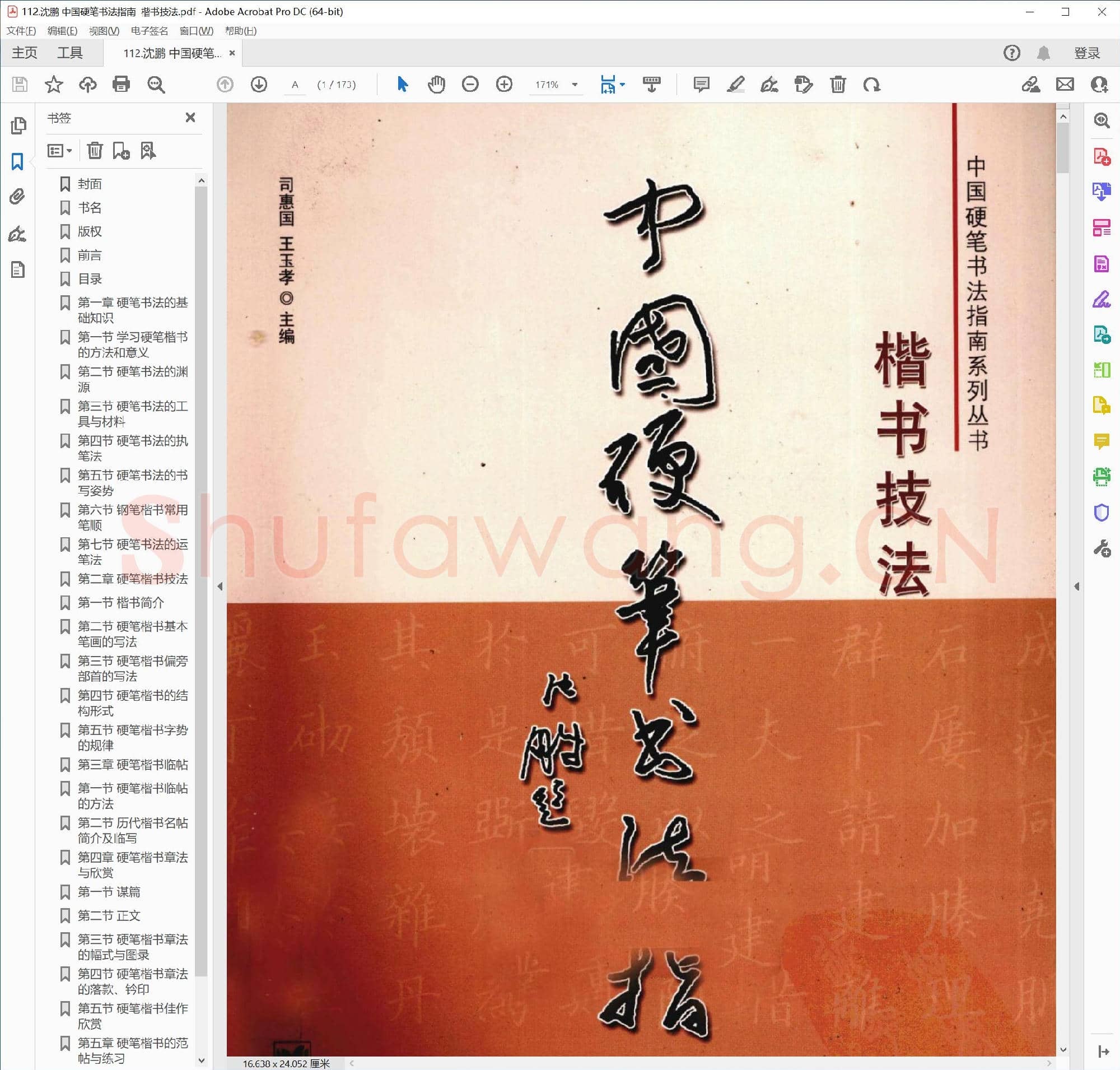 沈鹏 中国硬笔书法指南 楷书技法