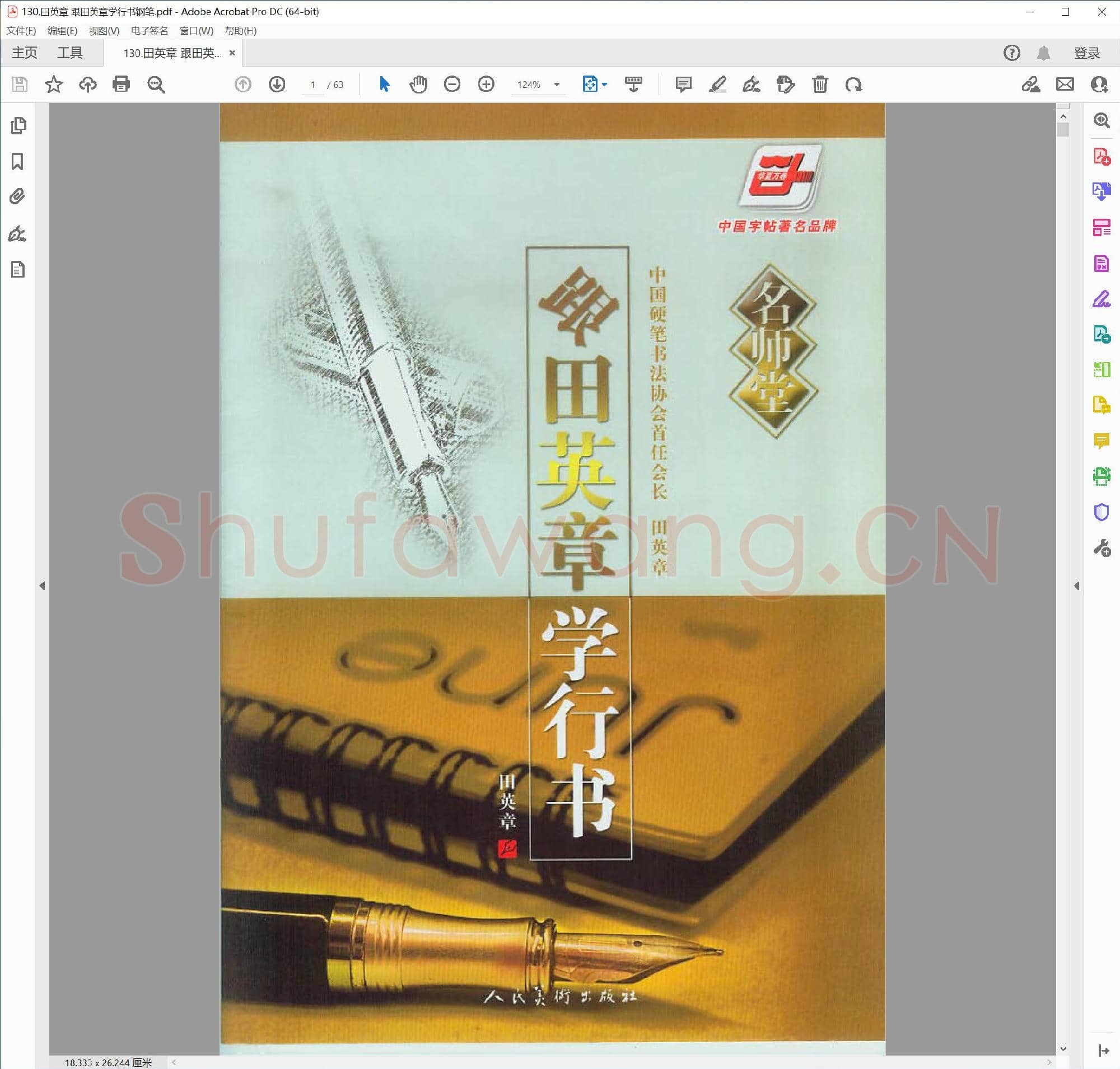 田英章 跟田英章学行书钢笔