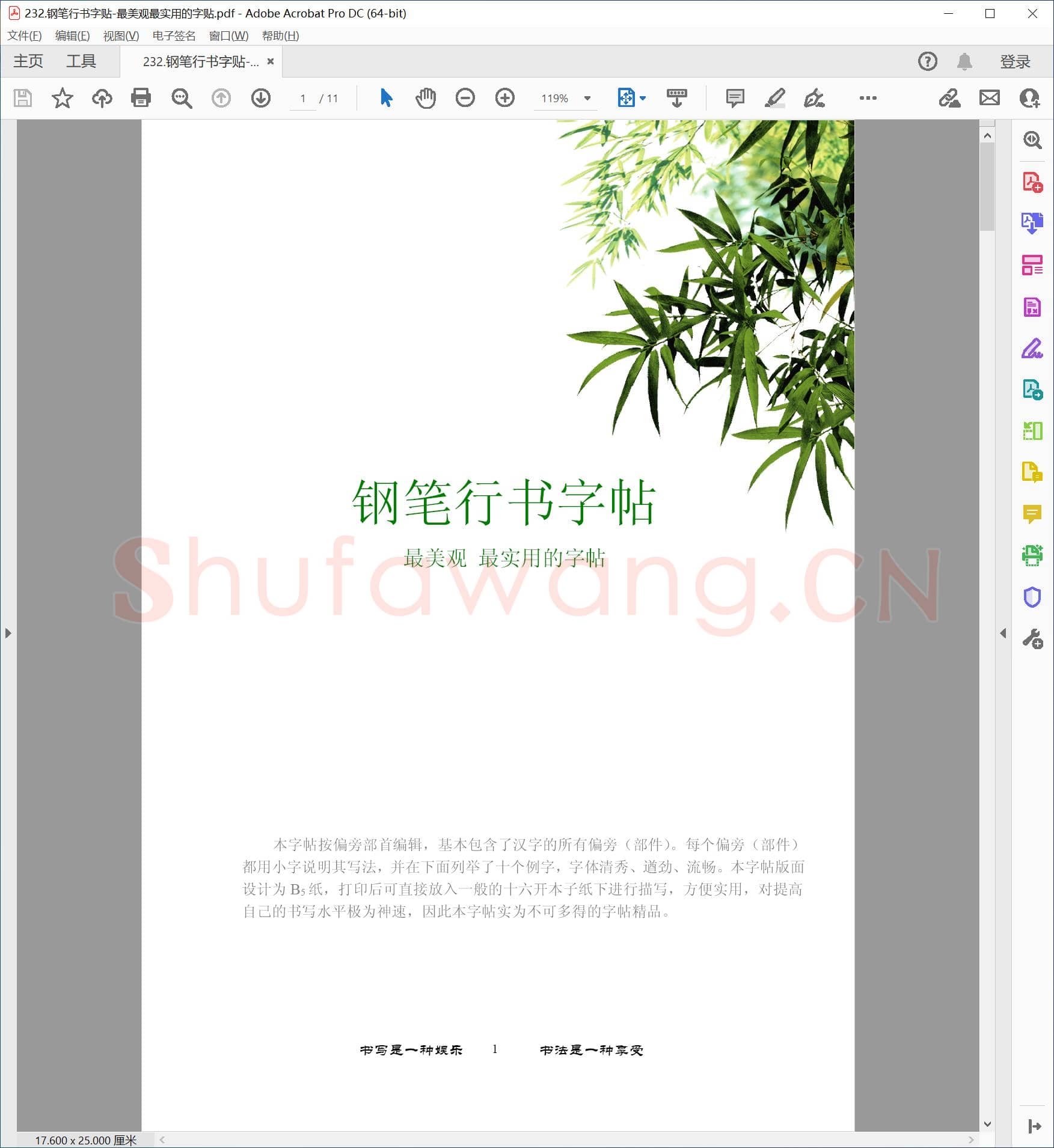 钢笔行书字贴 最美观最实用的字贴.pdf