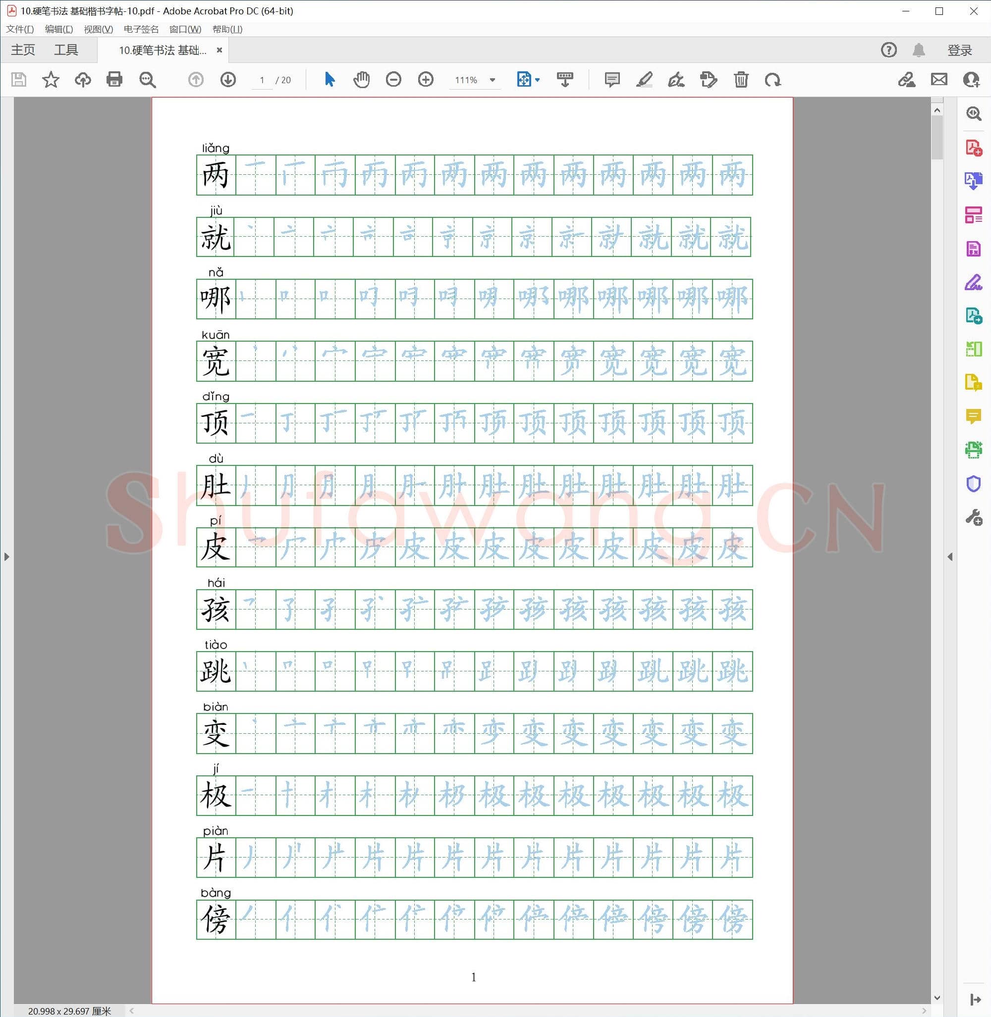 硬笔书法 基础楷书字帖-10.pdf