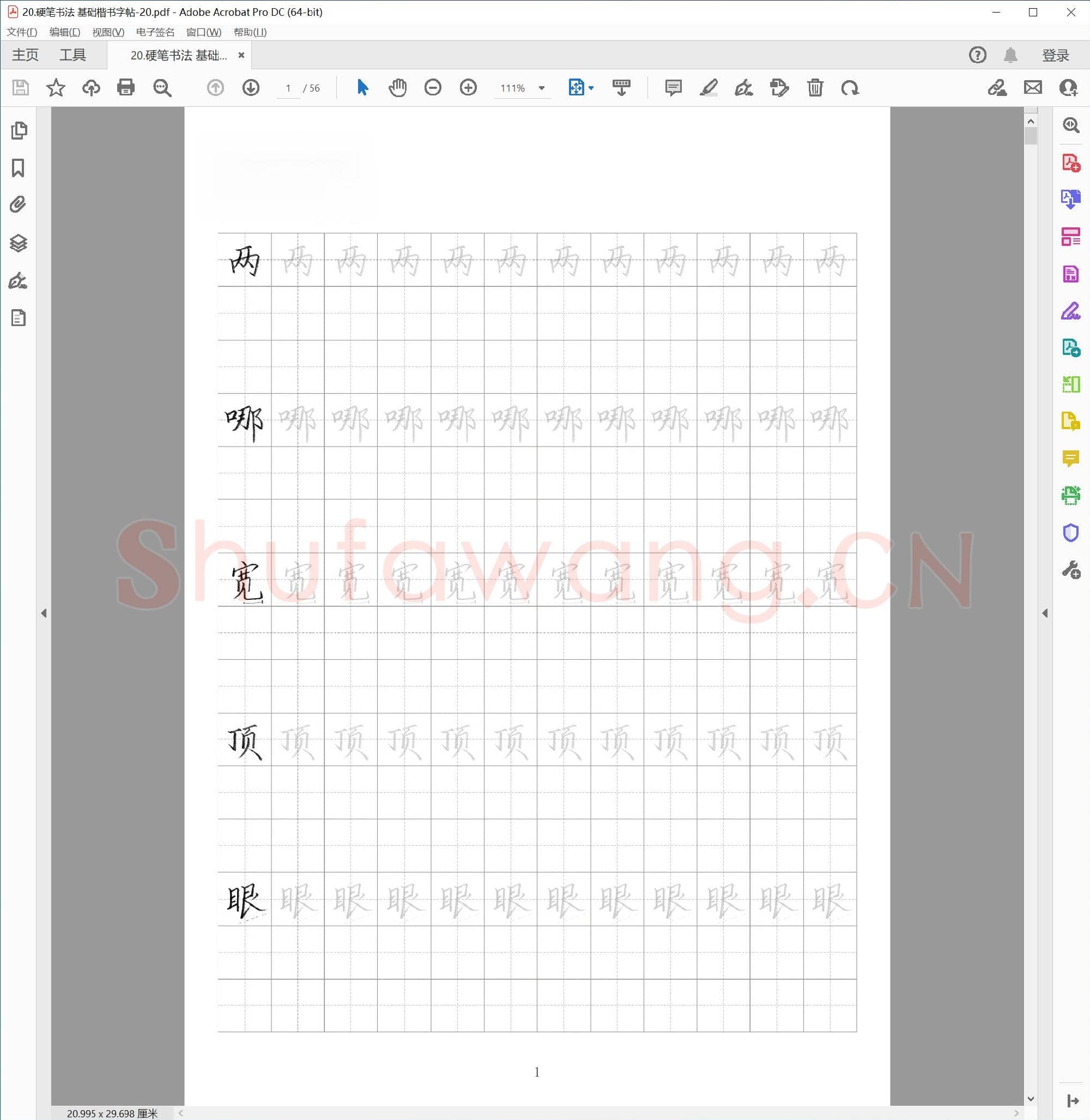 硬笔书法 基础楷书字帖-20.pdf