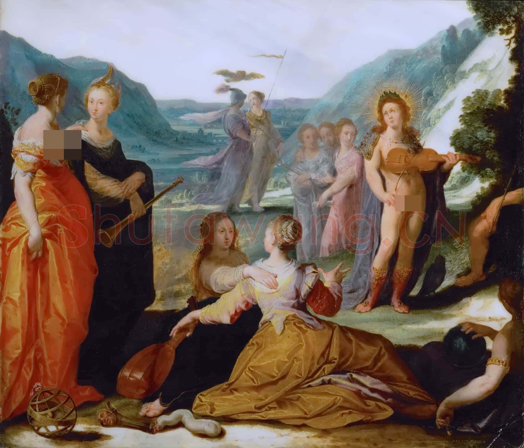 Bartholomaeus Spranger|Apollo and the Muses