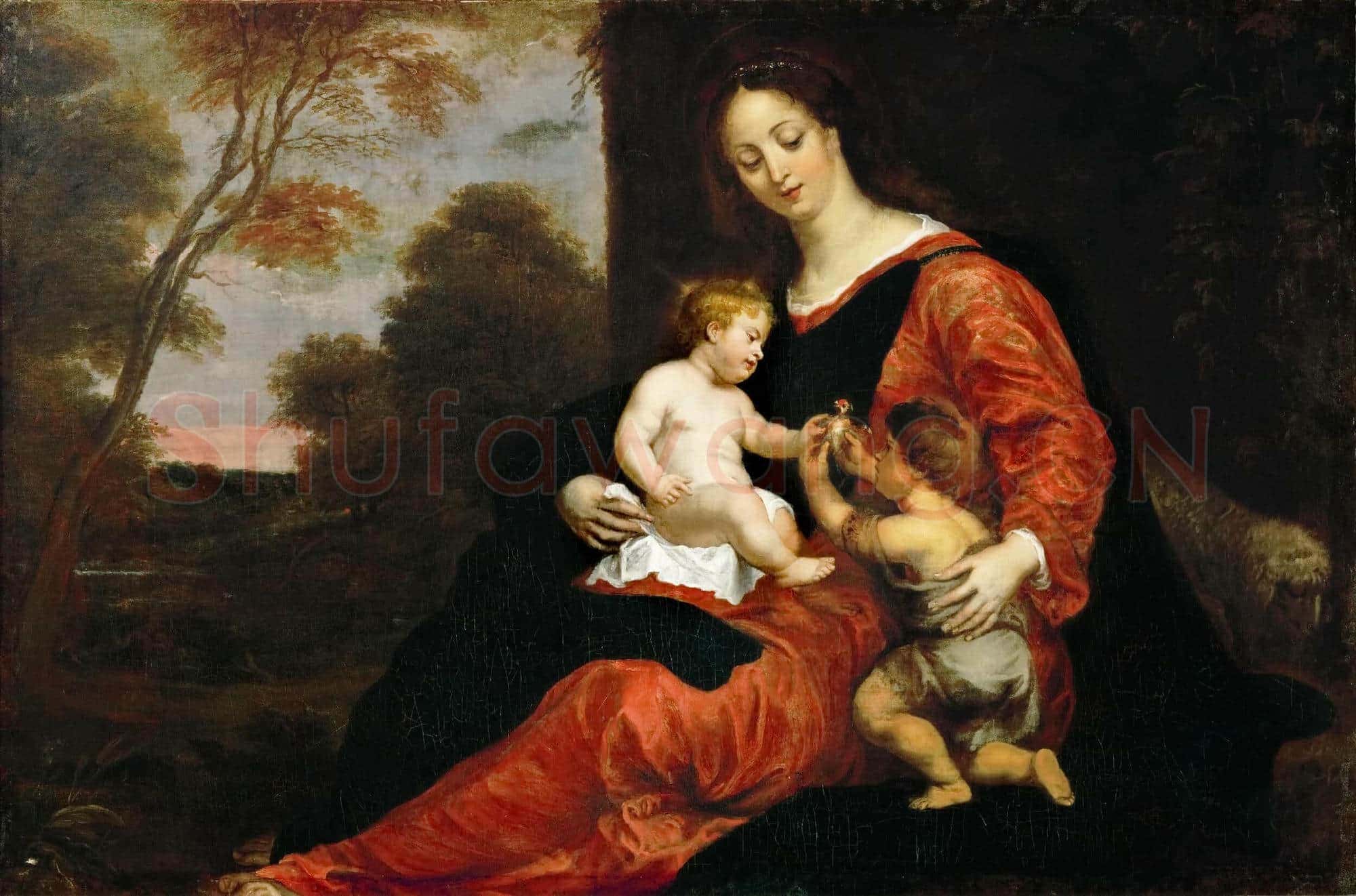 Gerard Seghers(1591-1651)Virgin and Child with Saint John
