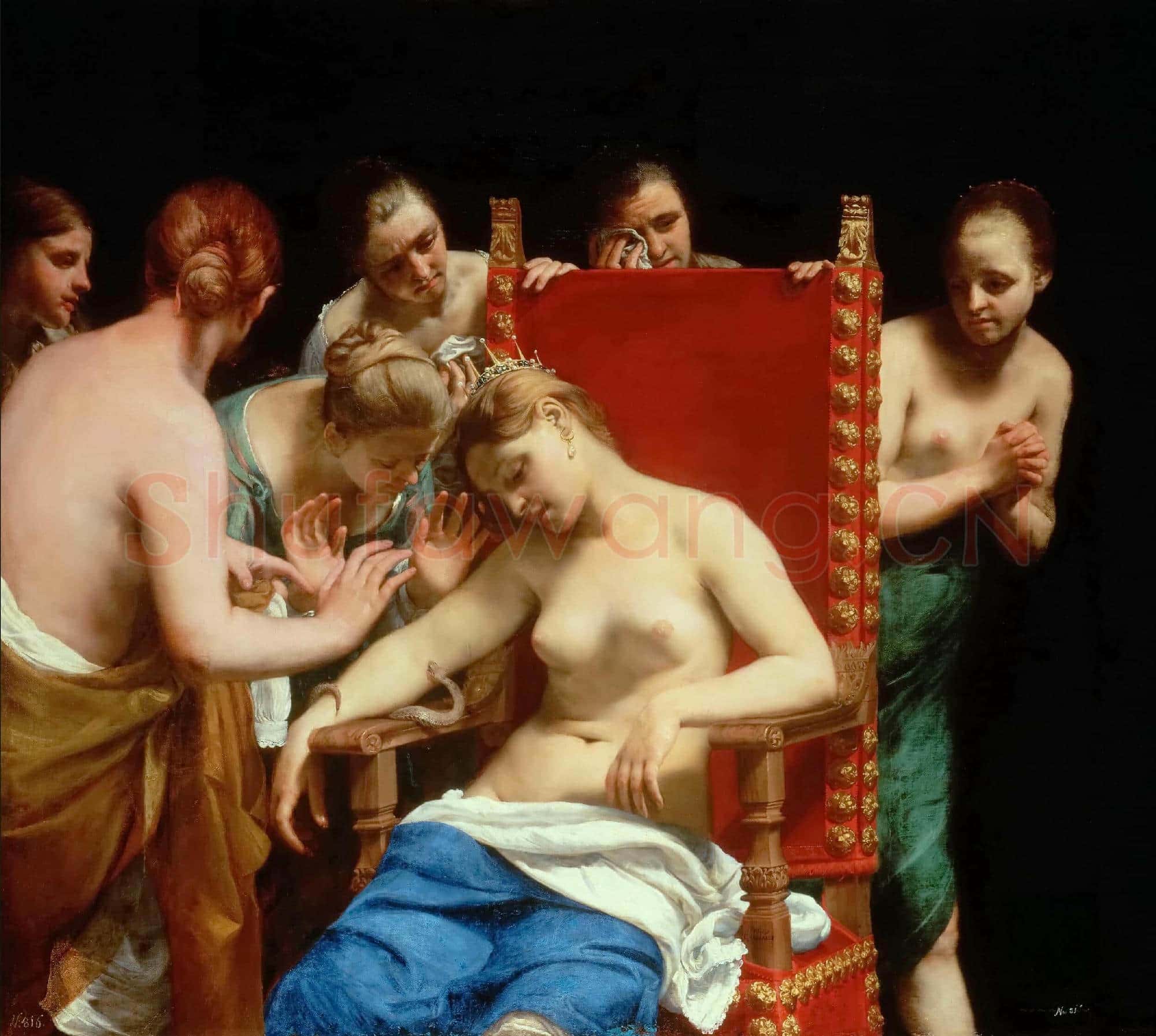 Guido CAGNACCI|The Death of Cleopatra