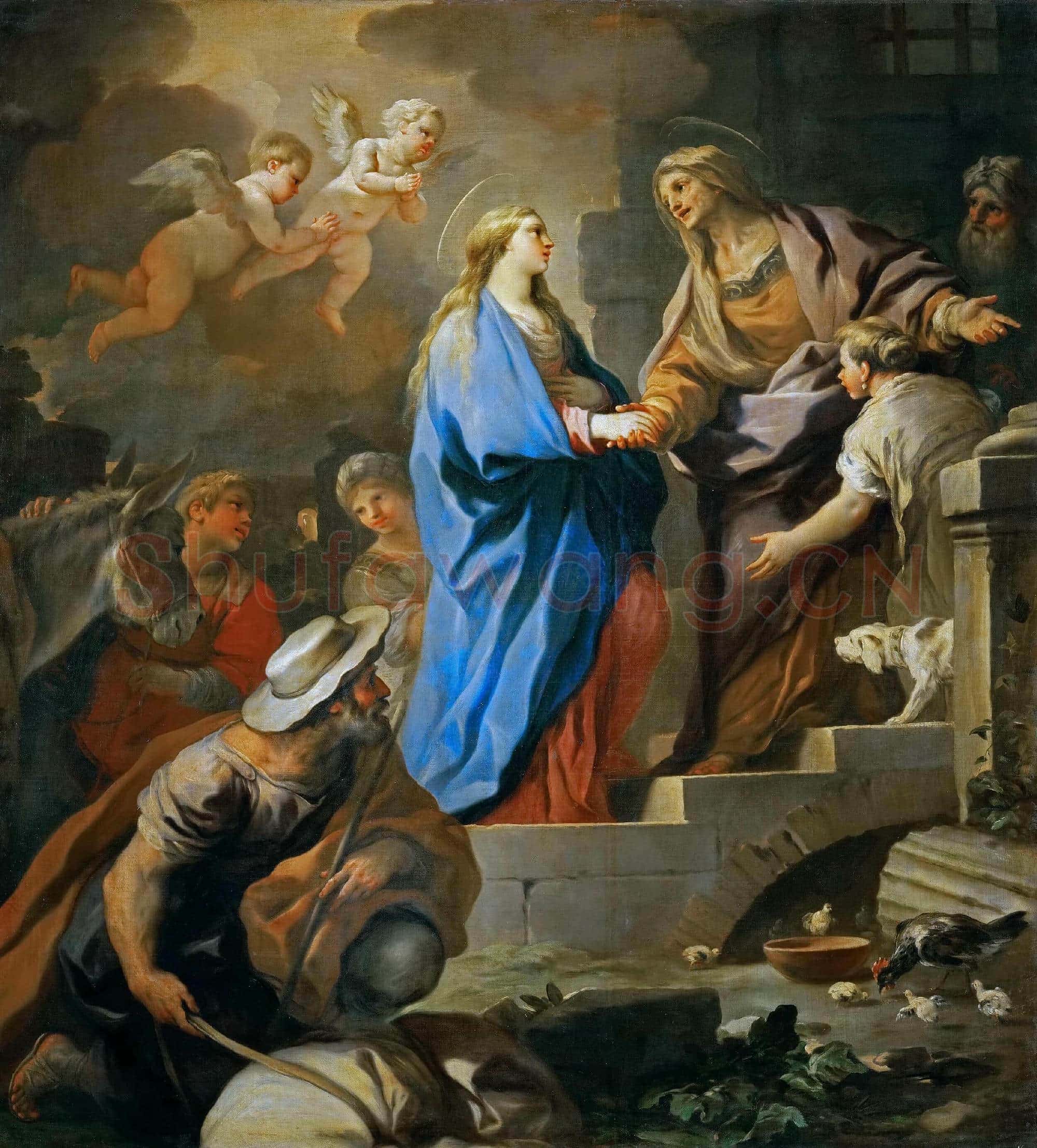 Luca Giordano|The Visitation