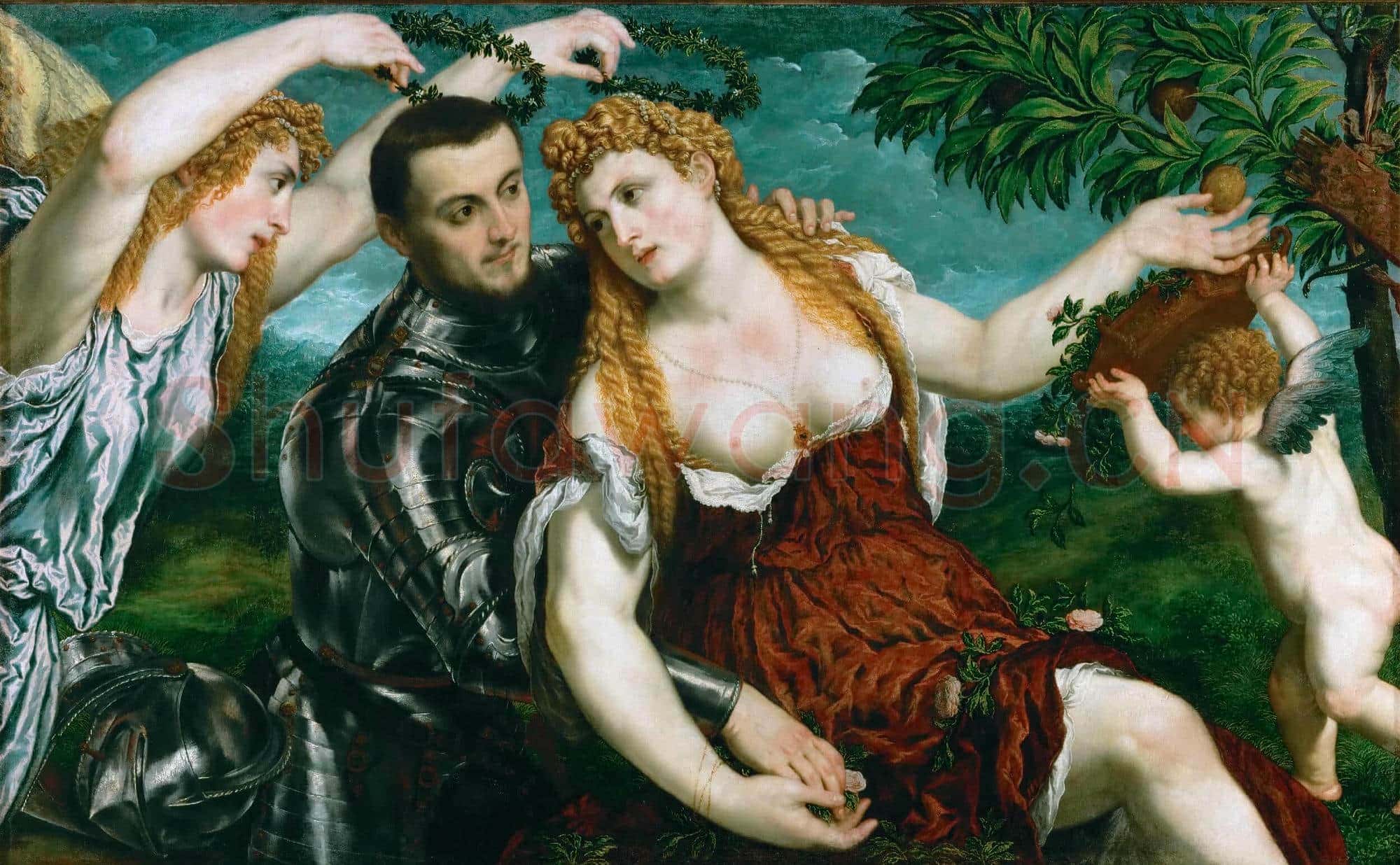 Paris Bordone(1500-1571)Venus Mars