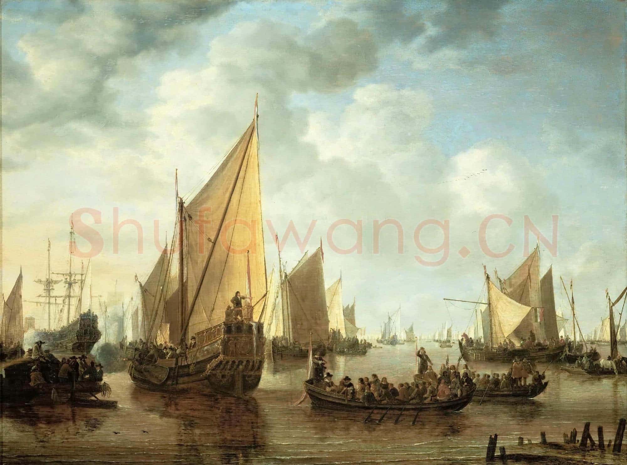 Simon de Vlieger|Visit to the Fleet