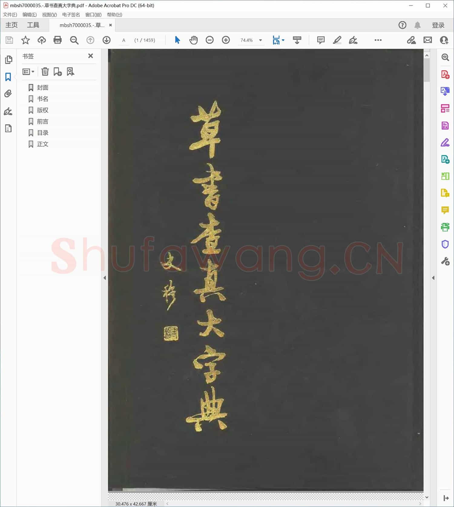 草书查真大字典