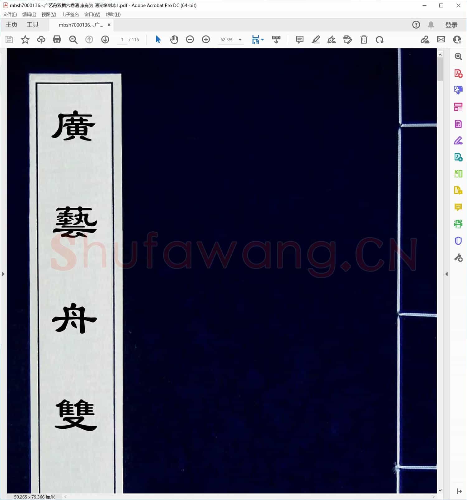 广艺舟双楫六卷清 康有为 清光绪刻本1