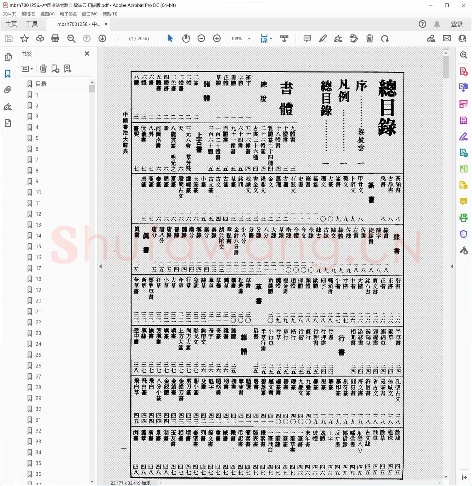 中国书法大辞典 梁披云 扫描版