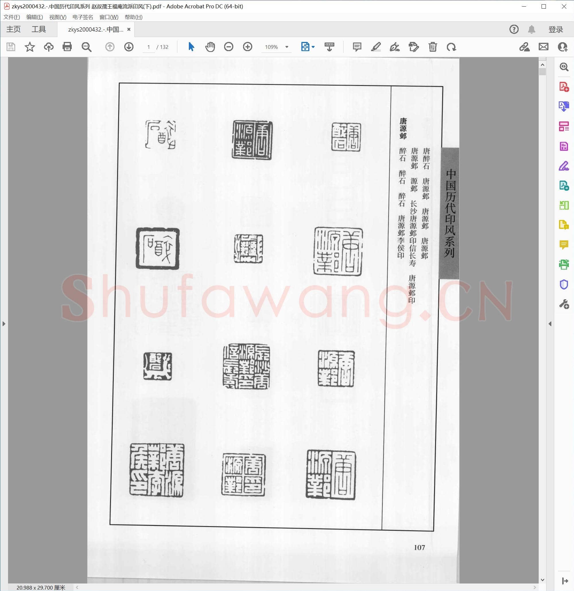 中国历代印风系列 赵叔孺王福庵流派印风(下).pdf
