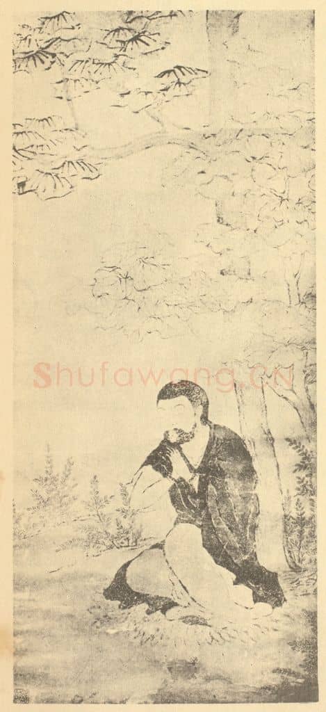 清 罗聘《画无量寿佛》国画作品