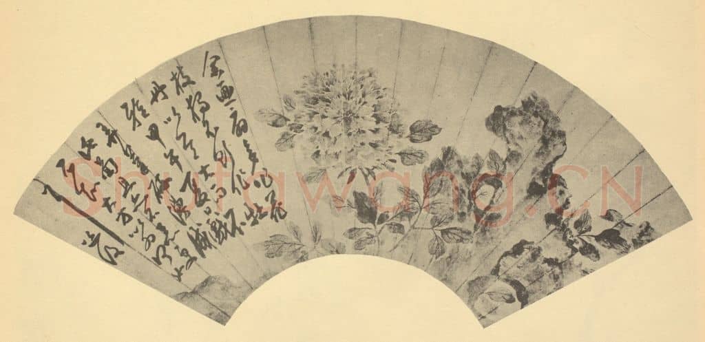 明 陈淳《牡丹图》国画作品