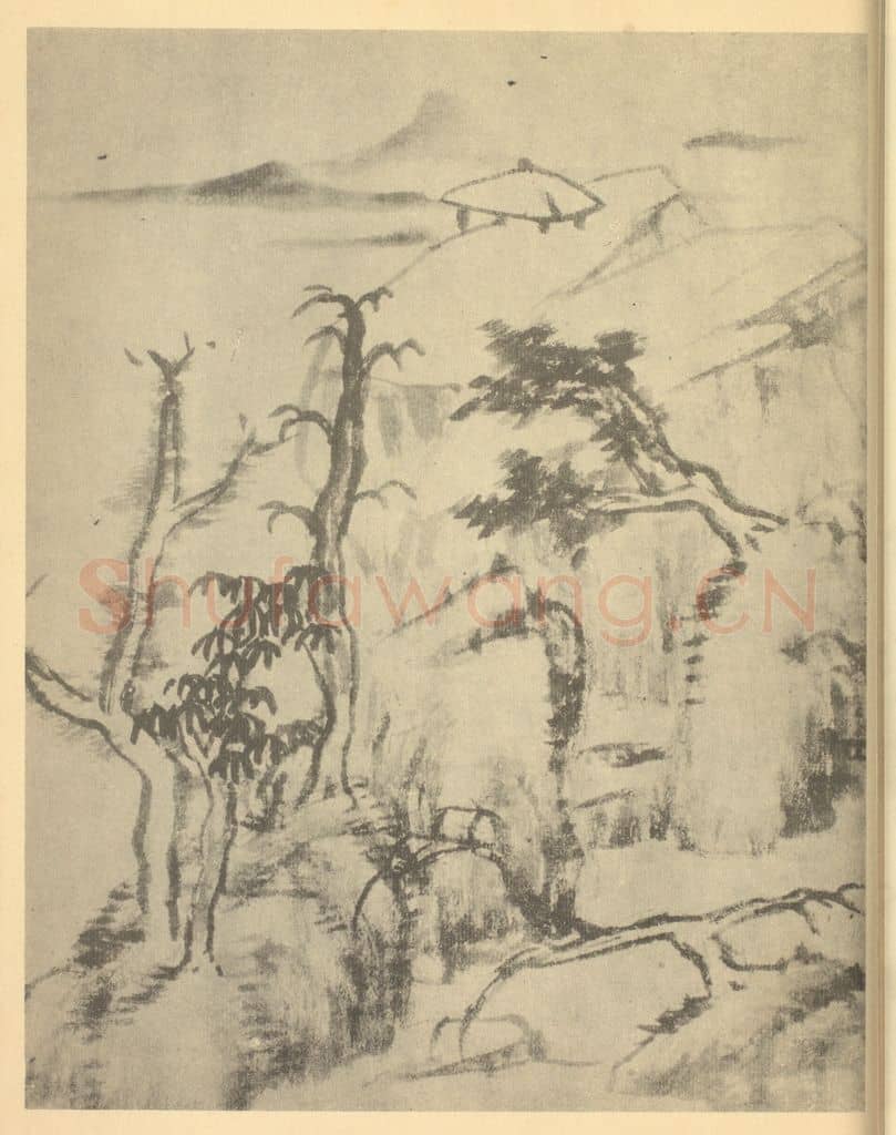 清 朱耷《山水图(十)》国画作品