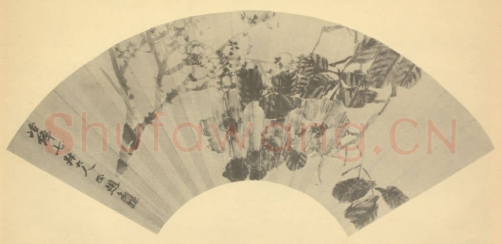 清 赵之谦《梅花·蔷薇》国画作品
