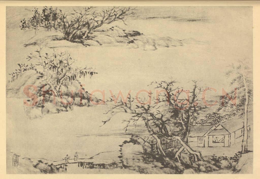 清 张宗苍《山水图（三）》国画作品