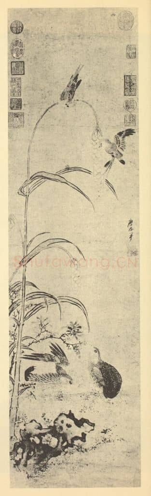 明 唐志尹《平安戬谷图》国画作品
