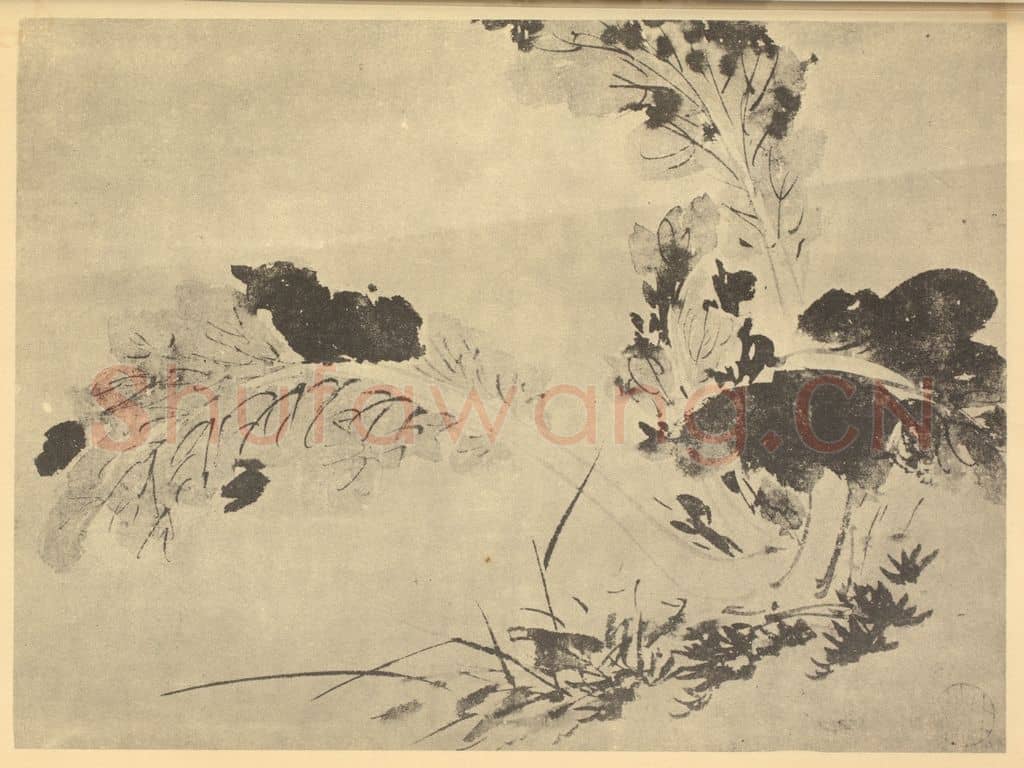 明 陈淳《蔬菜图》国画作品