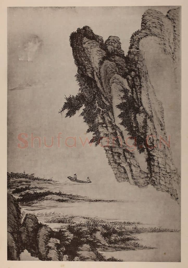 清 吴历《山水册(七)》国画作品