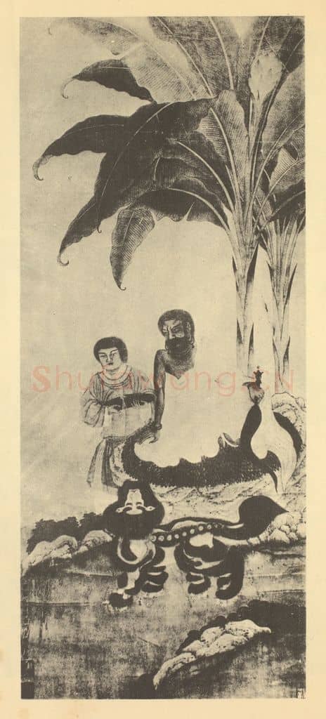 明 丁云鹏《画佛像图（二）》国画作品