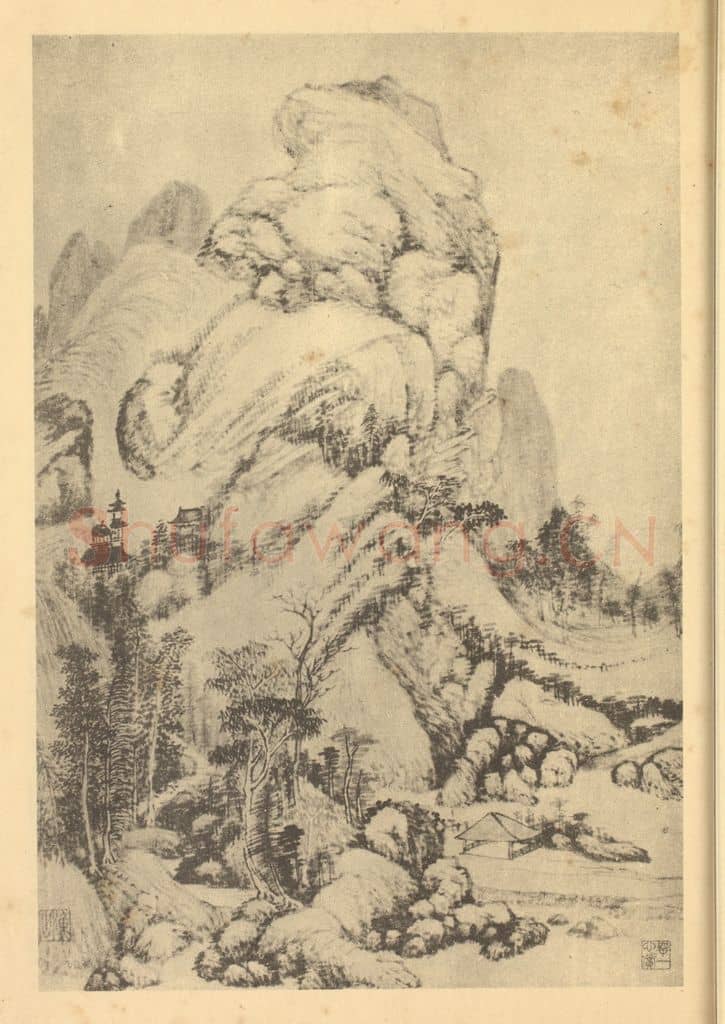 清 吴历《山水图(六)》国画作品
