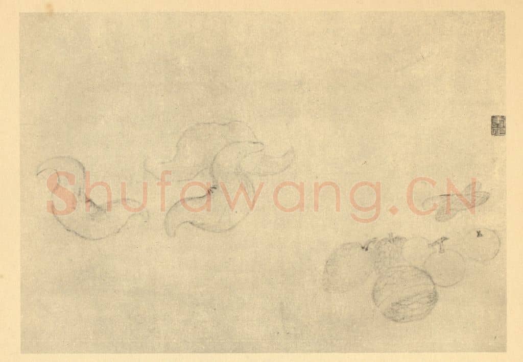 清 边寿民《蔬果器物杂画图（三）》国画作品