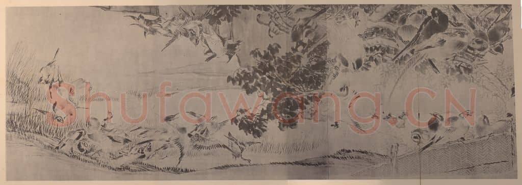 清 沙馥《百鸟图卷(三)》国画作品