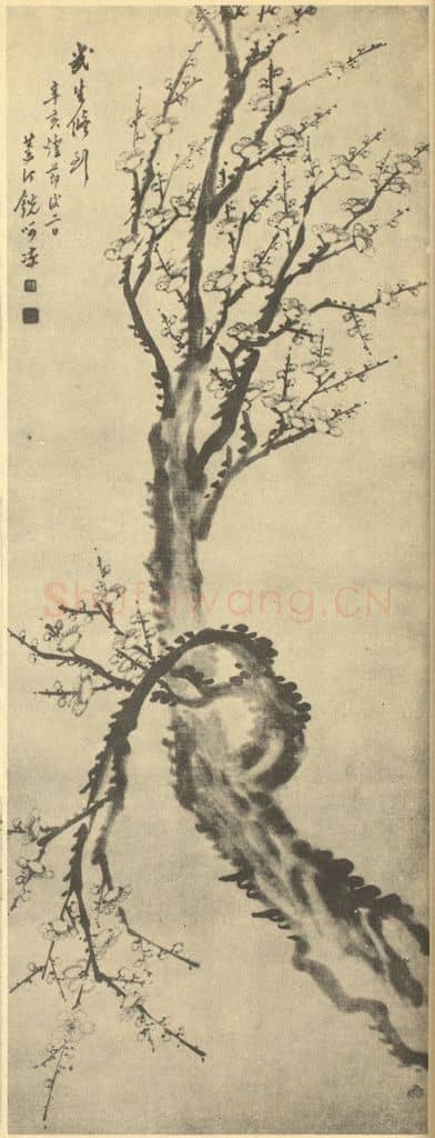 清 陈铣《梅花》国画作品