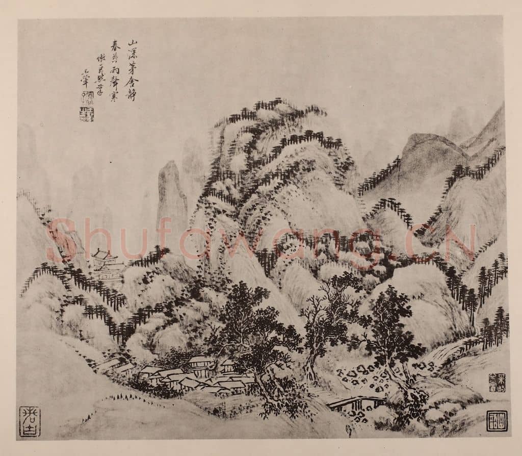 清 王翚《山水册(八)》国画作品