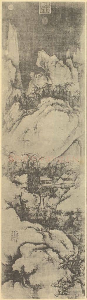 宋 郭熙《山水轴(四)》国画作品