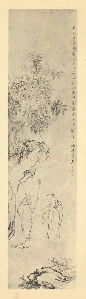 清 赵之琛《画佛像图(一)》国画作品