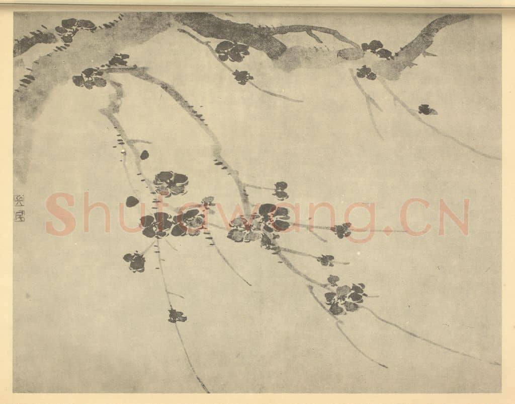 清 王德普《梅花(六)》国画作品