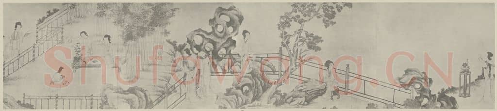 清 改琦《临仇十洲美人图卷（六）》国画作品