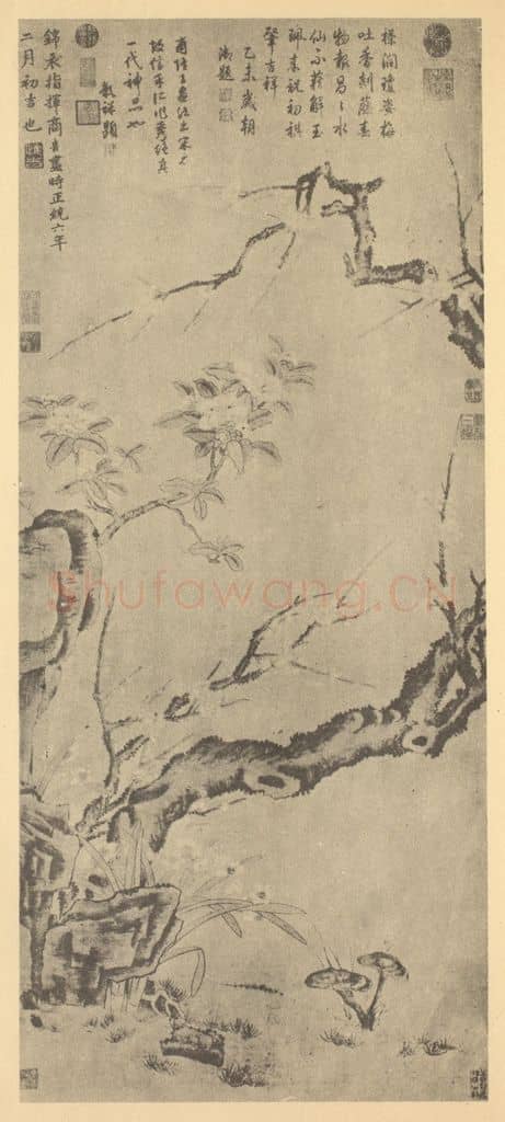 明 商喜《岁朝图》国画作品