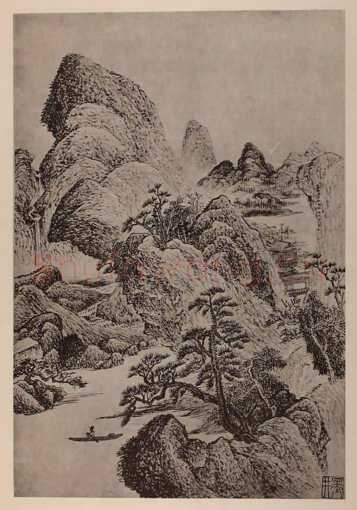 清 吴历《山水册(三)》国画作品
