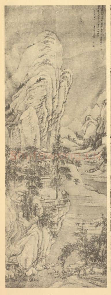 清 王翚《溪山雪霁图》国画作品
