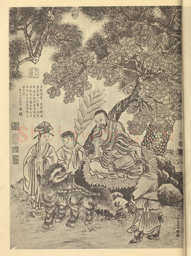 清 徐扬《画应真图》国画作品