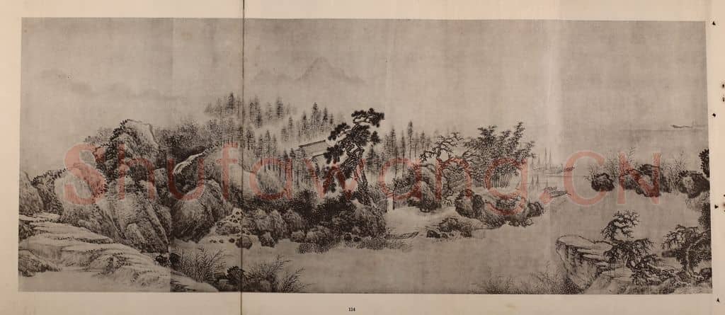 清 王翚《江山纵览图卷(十)》国画作品