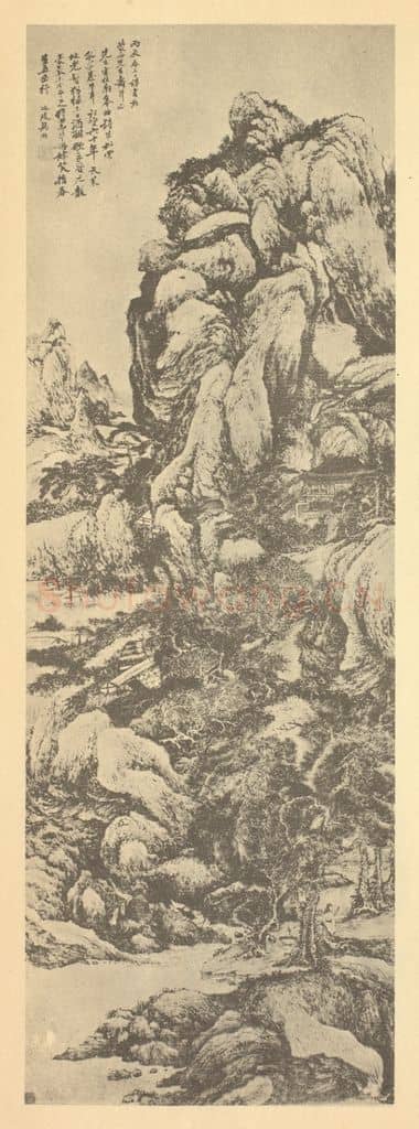 清 吴历《山水轴(二)》国画作品