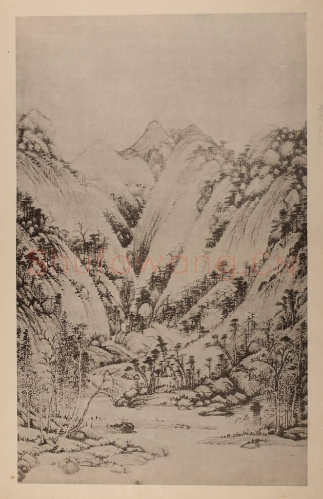 明 董其昌《摹黄公望·浮岚暖翠图》国画作品