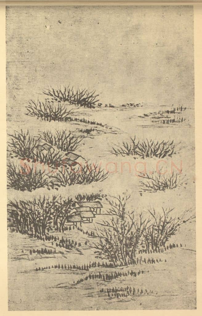 清 永瑢《山水图(八)》国画作品