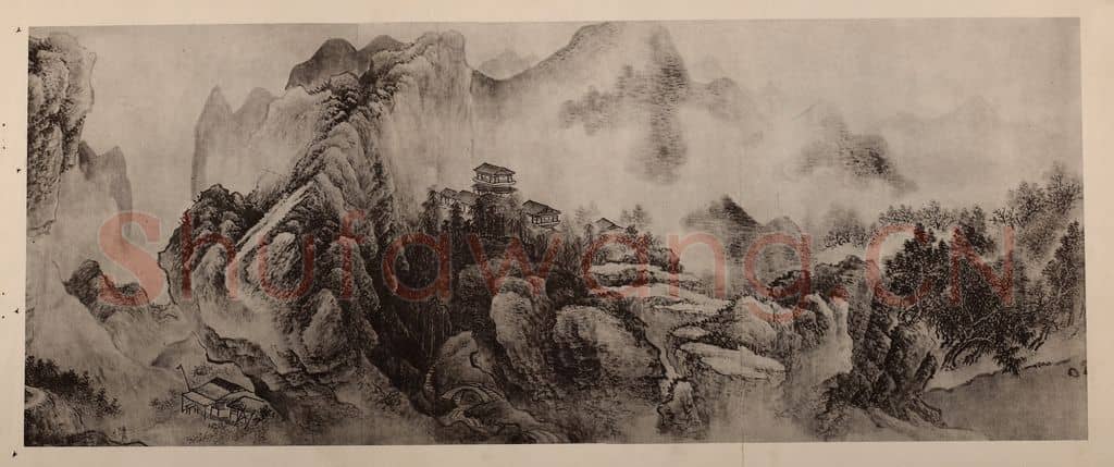 清 王翚《江山纵览图卷（三）》国画作品