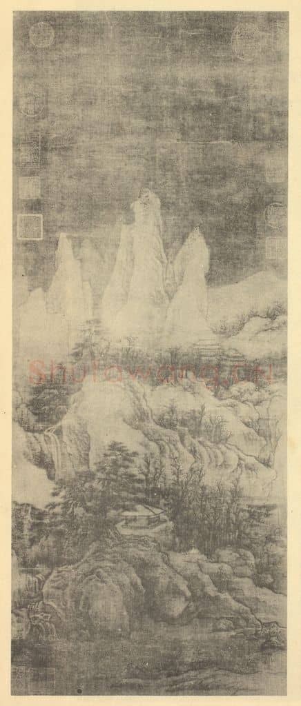 宋 李成《山水轴(五)》国画作品