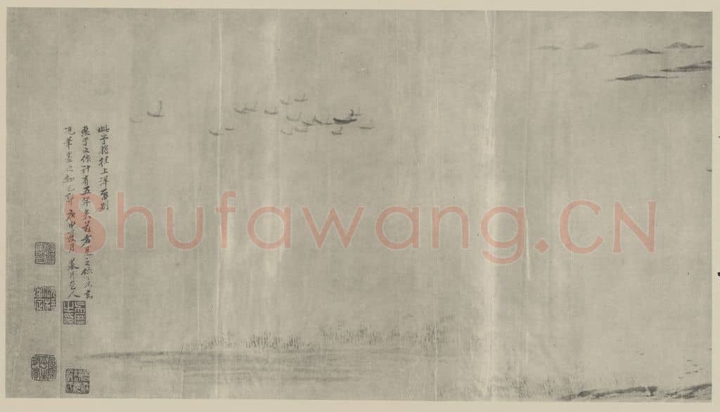 清 吴历《上洋留别图卷（二）》国画作品