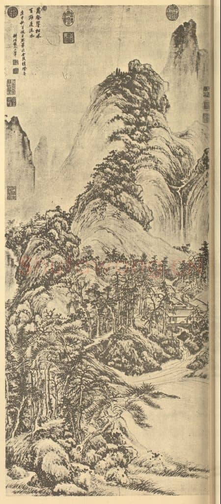 清 王翚《画山水》国画作品