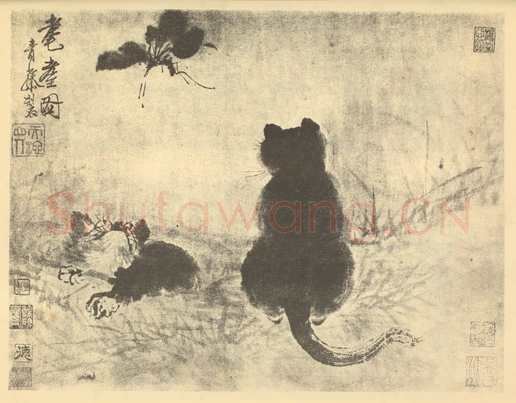 明 徐渭《耄耋图》国画作品